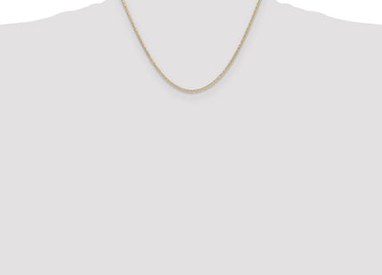 14k Tri-color Gold Pav Valentino Chain (Style PVL050-18)