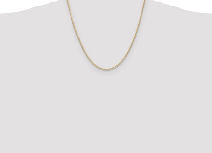 14k Tri-color Gold Pav Valentino Chain (Style PVL050-20)