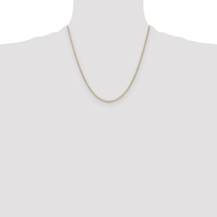 14k Tri-color Gold Pav Valentino Chain (Style PVL050-20)
