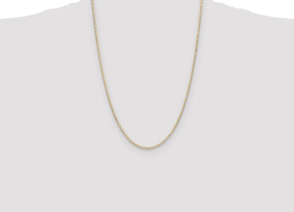 14k Tri-color Gold Pav Valentino Chain (Style PVL050-24)