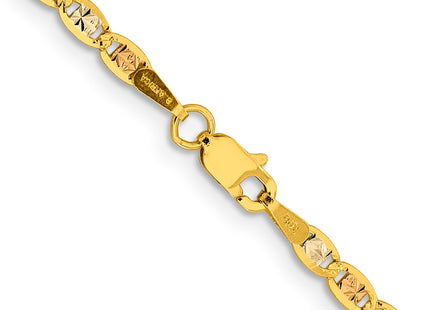 14k Tri-Color Chains Style PVL060 - Classique Jewelry Inc.