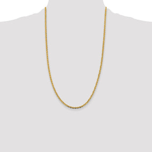14K Tri-color Pav Valentino with Lobster Clasp Chain (Style PVL060-26)