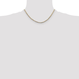14k Tri-color Gold Pav Valentino Chain (Style PVL070-16)
