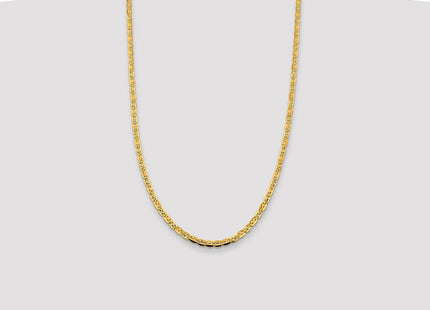 14K Tri-color Pav Valentino with Lobster Clasp Chain (Style PVL080-26)