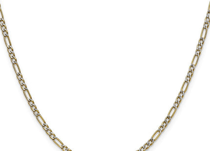 14k Yellow & Rhodium Chains Style PWC060 - Classique Jewelry Inc.