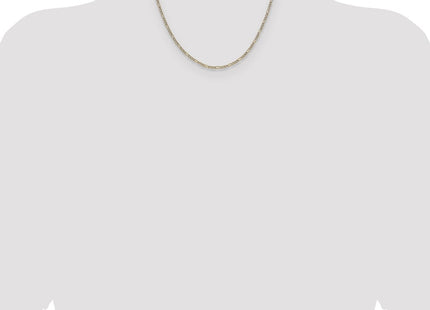 14k Yellow & Rhodium Chains Style PWC060 - Classique Jewelry Inc.