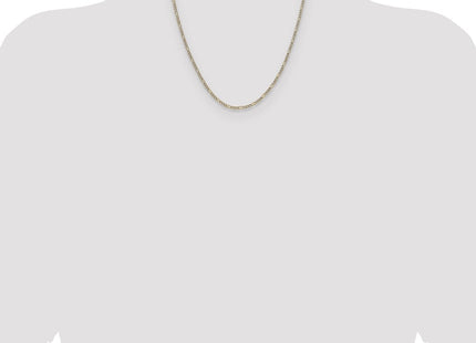 14k Yellow & Rhodium Chains Style PWC060 - Classique Jewelry Inc.
