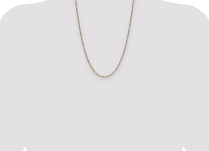 14k Yellow & Rhodium Chains Style PWC060 - Classique Jewelry Inc.