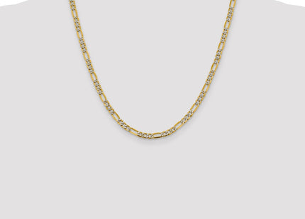 14k Yellow & Rhodium Chains Style PWC100 - Classique Jewelry Inc.