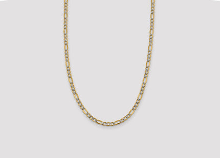 14k Yellow & Rhodium Chains Style PWC120 - Classique Jewelry Inc.