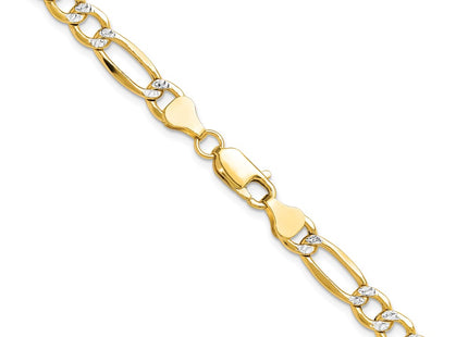 14k Yellow & Rhodium Chains Style PWC150 - Classique Jewelry Inc.