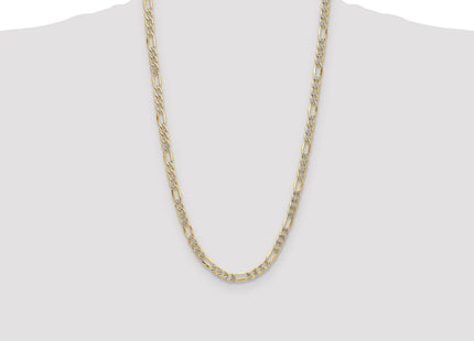 14k Yellow & Rhodium Chains Style PWC150 - Classique Jewelry Inc.