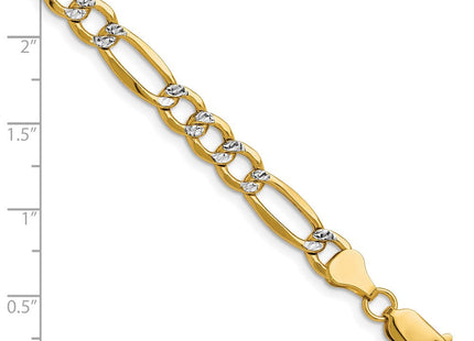 14K gold figaro link chain, alternate view