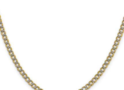 14k Yellow & Rhodium Chains Style PWF080 - Classique Jewelry Inc.