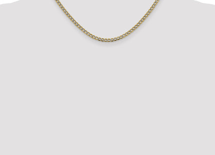 14k Yellow & Rhodium Chains Style PWF080 - Classique Jewelry Inc.