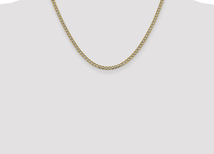 14k Yellow & Rhodium Chains Style PWF080 - Classique Jewelry Inc.