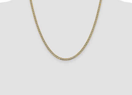 14k Yellow & Rhodium Chains Style PWF080 - Classique Jewelry Inc.