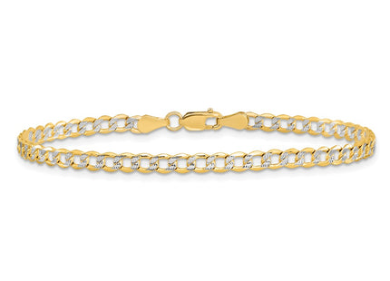 14k Yellow & Rhodium Bracelets Style PWF080 - Classique Jewelry Inc.
