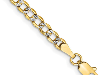 14k Yellow & Rhodium Chains Style PWF080 - Classique Jewelry Inc.