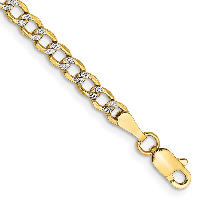 14k Yellow & Rhodium Bracelets Style PWF080 - Classique Jewelry Inc.