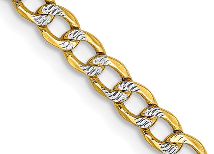 14k Yellow & Rhodium Chains Style PWF080 - Classique Jewelry Inc.