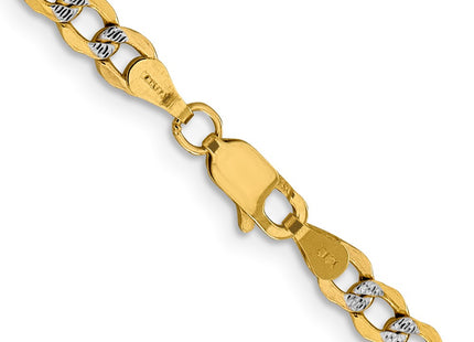 14k Yellow & Rhodium Chains Style PWF100 - Classique Jewelry Inc.