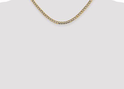 14k Yellow & Rhodium Chains Style PWF100 - Classique Jewelry Inc.