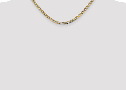 14K gold curb link bracelet