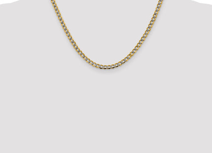 14k Yellow & Rhodium Chains Style PWF100 - Classique Jewelry Inc.