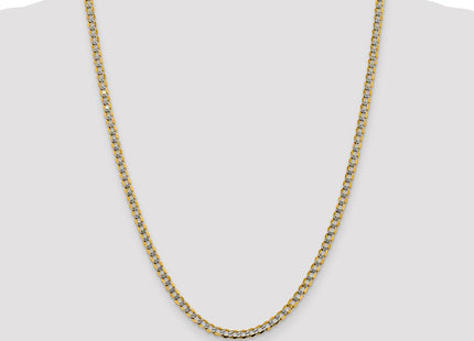 14k Yellow & Rhodium Chains Style PWF100 - Classique Jewelry Inc.