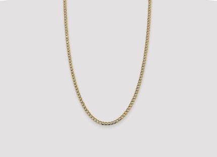 14k Yellow & Rhodium Chains Style PWF100 - Classique Jewelry Inc.