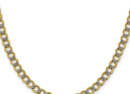 14k Yellow & Rhodium Chains Style PWF120 - Classique Jewelry Inc.