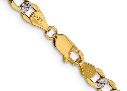 14k Yellow & Rhodium Chains Style PWF120 - Classique Jewelry Inc.