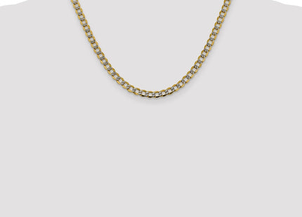 14k Yellow & Rhodium Chains Style PWF120 - Classique Jewelry Inc.