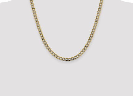 14K gold curb link bracelet