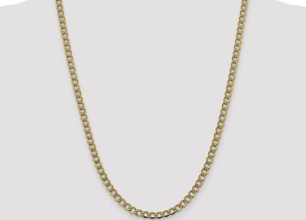 14k Yellow & Rhodium Chains Style PWF120 - Classique Jewelry Inc.