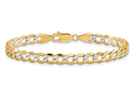 14k Yellow & Rhodium Chains Style PWF120 - Classique Jewelry Inc.