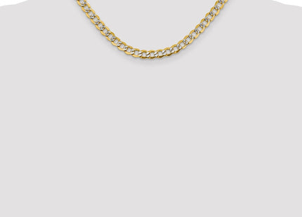 14k Yellow & Rhodium Chains Style PWF150 - Classique Jewelry Inc.