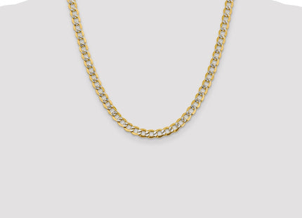 14k Yellow & Rhodium Chains Style PWF150 - Classique Jewelry Inc.