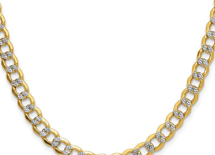 14k Yellow & Rhodium Chains Style PWF160 - Classique Jewelry Inc.
