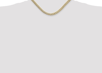 14k Yellow & Rhodium Chains Style PWF160 - Classique Jewelry Inc.