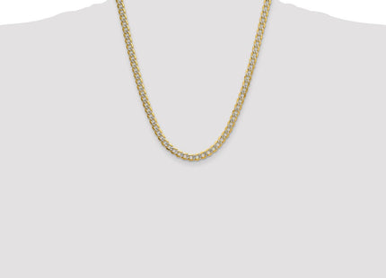 14K gold curb link chain