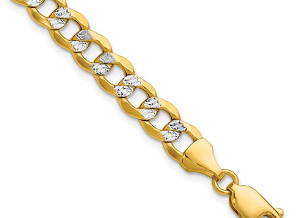 14k Yellow & Rhodium Chains Style PWF160 - Classique Jewelry Inc.