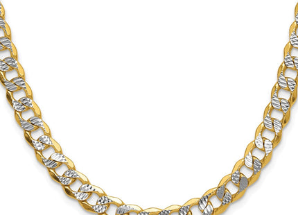 14k Yellow & Rhodium Chains Style PWF180 - Classique Jewelry Inc.