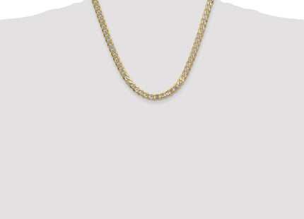 14k Yellow & Rhodium Chains Style PWF180 - Classique Jewelry Inc.