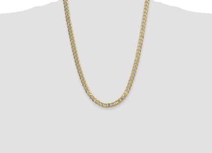 14k Yellow & Rhodium Chains Style PWF180 - Classique Jewelry Inc.