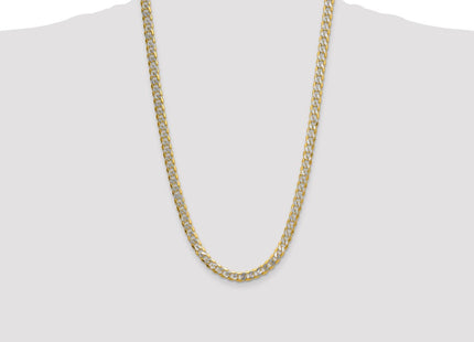 14k Yellow & Rhodium Chains Style PWF180 - Classique Jewelry Inc.
