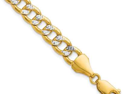 14k Yellow & Rhodium Chains Style PWF180 - Classique Jewelry Inc.