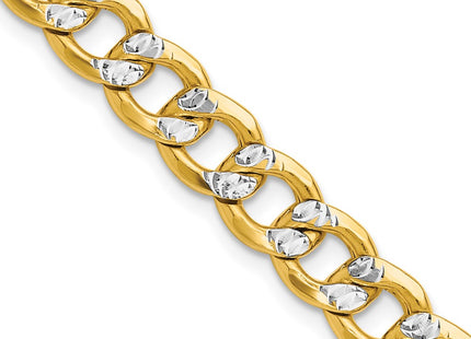 14k Yellow & Rhodium Chains Style PWF180 - Classique Jewelry Inc.