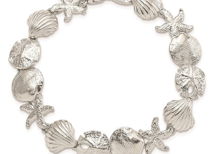 Sterling Silver Seashells Bracelet (Style QA28-7)